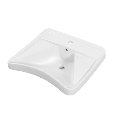 Lavabo Sospeso da 66 cm Ergonomico Fissaggio a Parete Sanitari Disabili