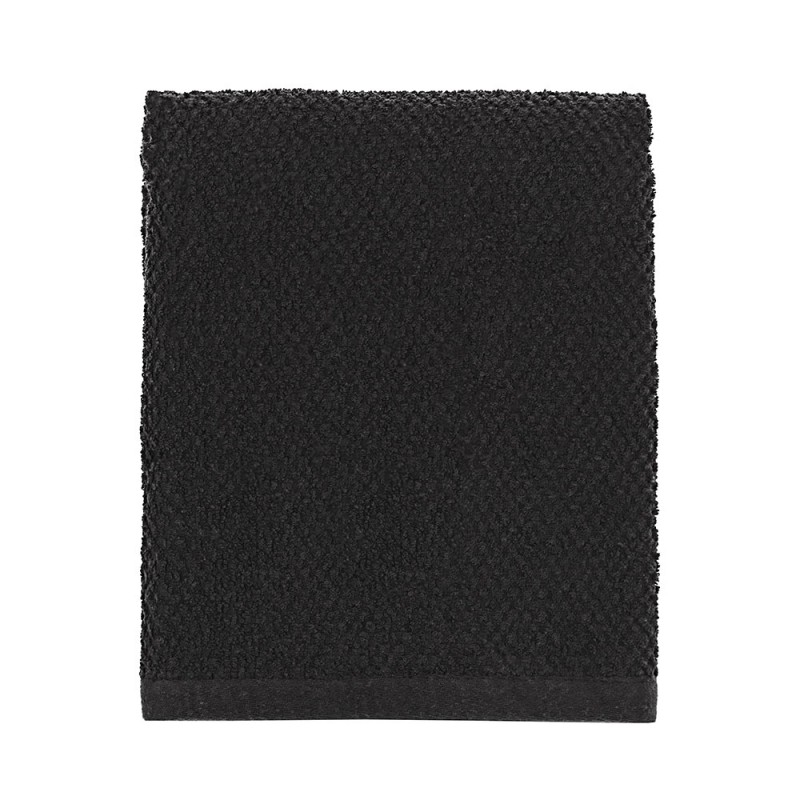 Asciugamani viso in 100% cotone nero 55x100 cm