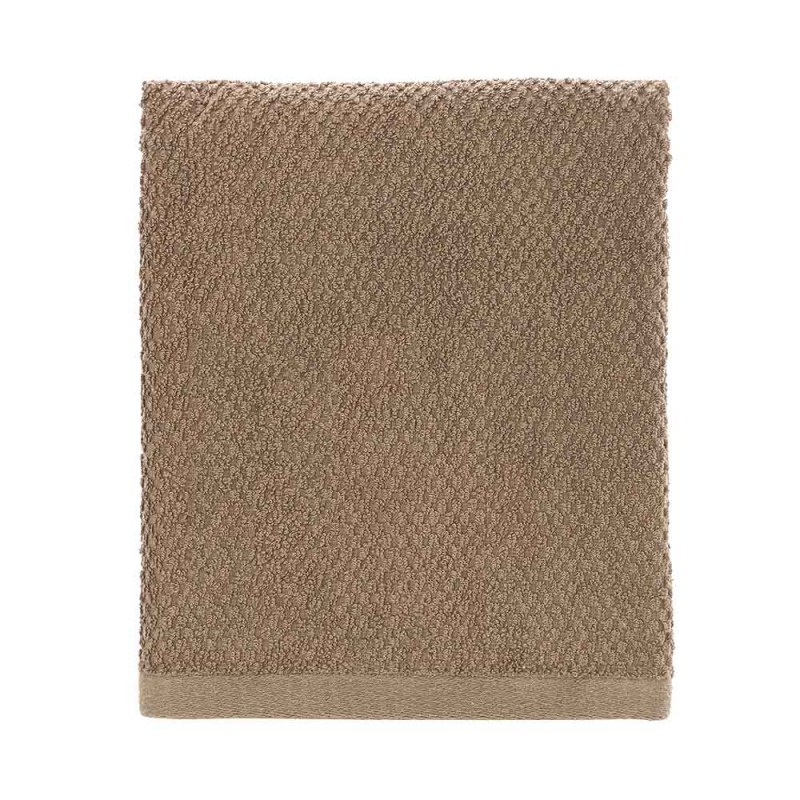 Asciugamano viso in 100% cotone colore marrone 55x100 cm