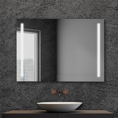 Specchio da bagno con LED Specchio Bagno Retroilluminato e Frontale Luce  Ovale Specchio bagno con Led