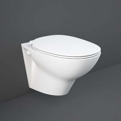 Wc sospeso rimless con scarico parete in ceramica bianco linea Morning