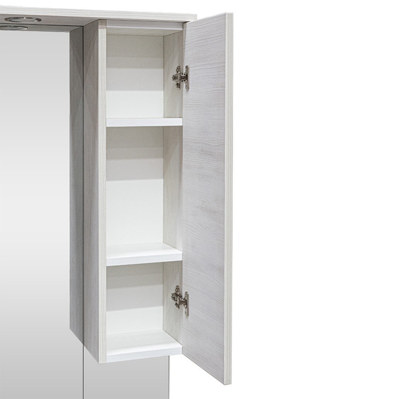 PLATAN ROOM Armadio da bagno pensile 105/160 cm di altezza, con fronti  lucidi e funzione push-to-Open (rovere oro/bianco lucido, 160 x 30 x 32) :  : Casa e cucina