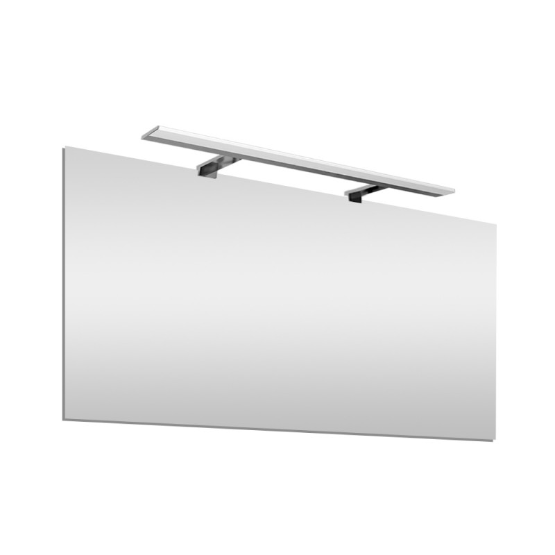 Applique luce specchio bagno curvo bianco 70cm 11w 3000k - 1152-AM