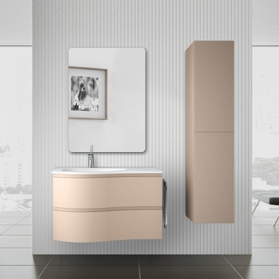 Pensile bagno perfettamente compatibile con mobile sospeso 90 cm Melody