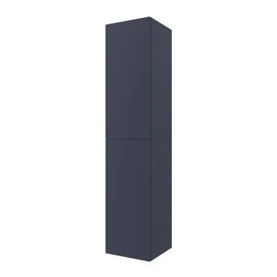 Colonna bagno sospesa blu navy opaco 2 ante reversibili serie Melody