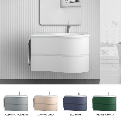 Disponibili colorazioni differenti del mobile bagno sospeso 90 Melody