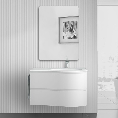 Composizione bagno sospesa Melody 90 bianco opaco