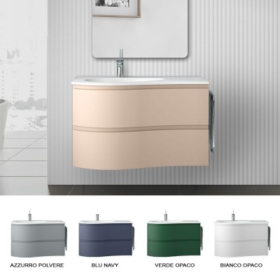 Disponibili colorazioni differenti del mobile bagno sospeso 90 Melody