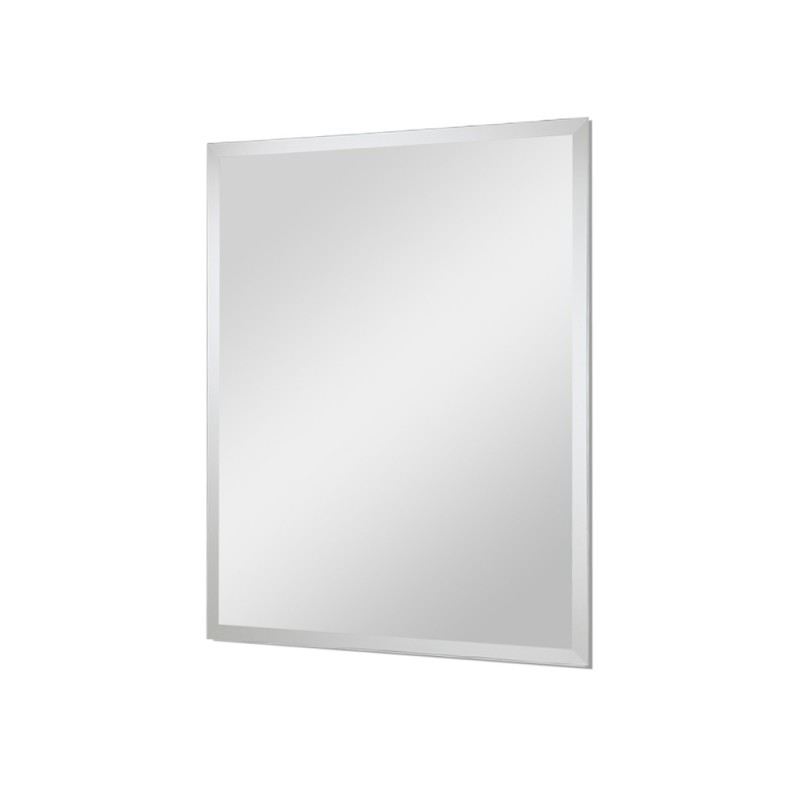 Specchio bagno a filo 50x60 cm reversibile con bisellatura 2,5 cm