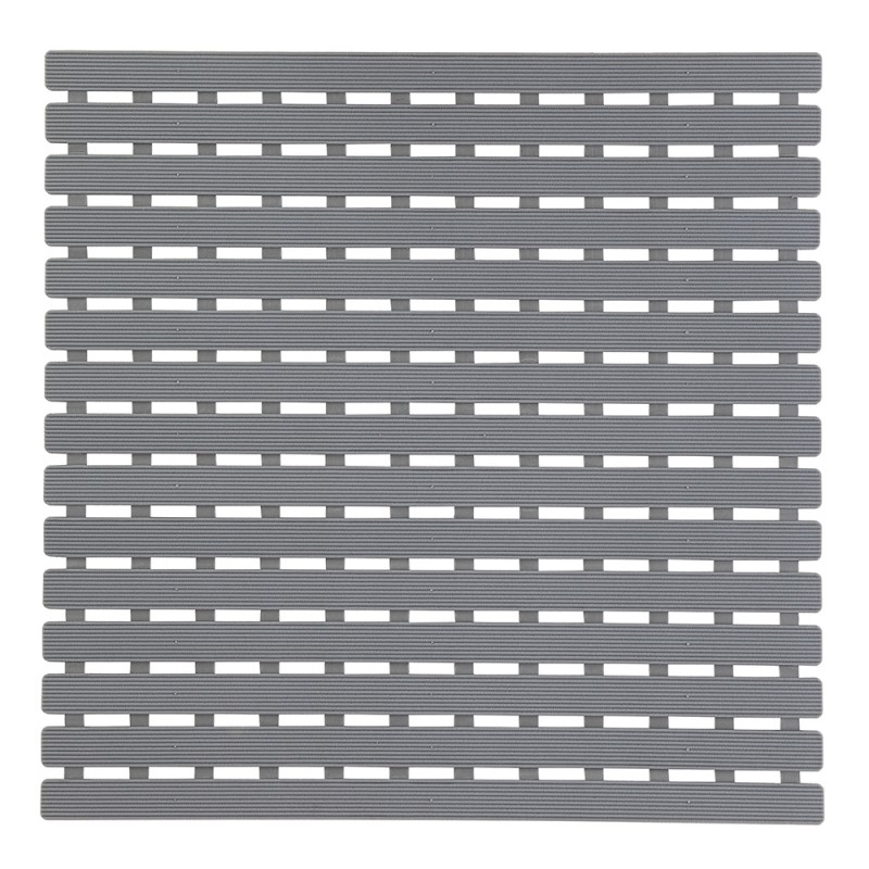 Tappeto per Doccia Antiscivolo 54 x 54 Grigio con Gommini Antiscivolo