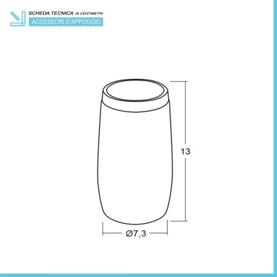 Scheda tecnica del Porta spazzolino Blob