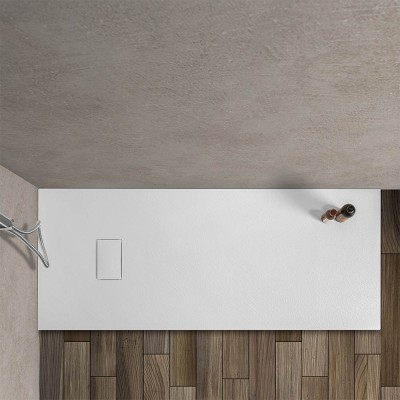 Piatto doccia 80x170 cm Bianco effetto pietra Agorà