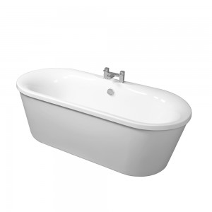 Vasca da bagno freestanding moderna 177x82 Piedini interni regolabili in altezza e Scarico incluso