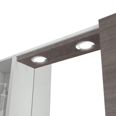 Specchiera mobiletto Way completa di faretti Led