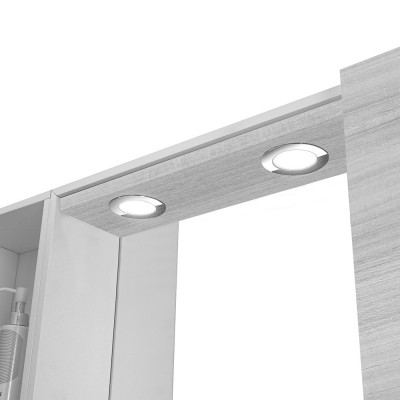 Specchiera contenitore con faretti LED inclusi