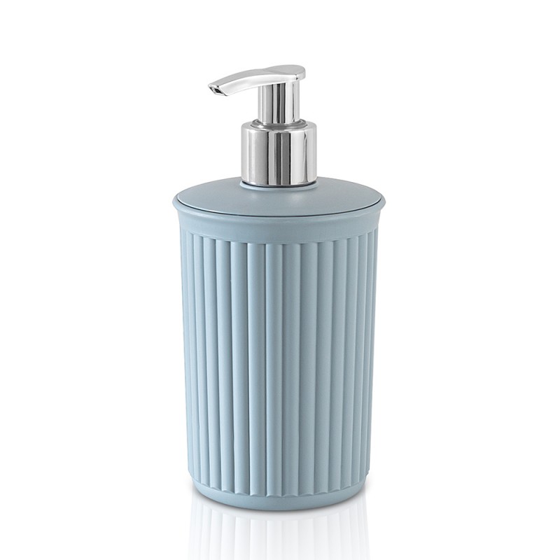 Dispenser per sapone liquido Azzurro polvere in plastica Soft Touch Serie Jinko