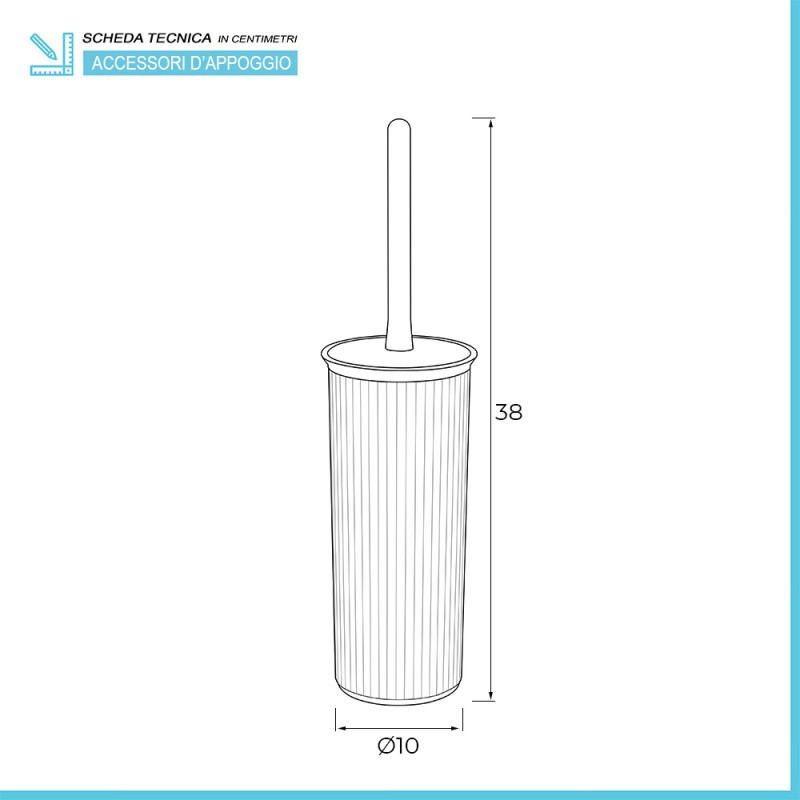 Portascopino Wc aperto – Utilplastic