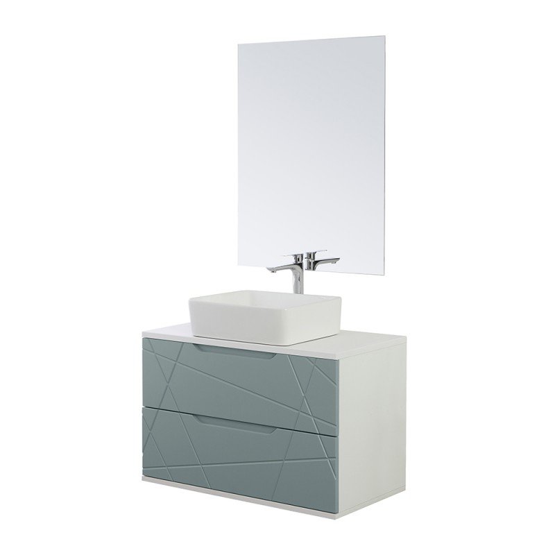 Coppia Bagno Nido Apone Colore Verde Salvia