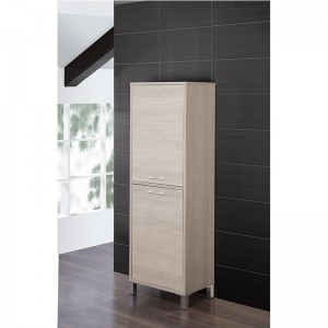 Colonna Bagno Con Cesto Portabiancheria.Colonna Portabiancheria L 53 Rovere Chiaro Con Cesta Inclusa Feridras