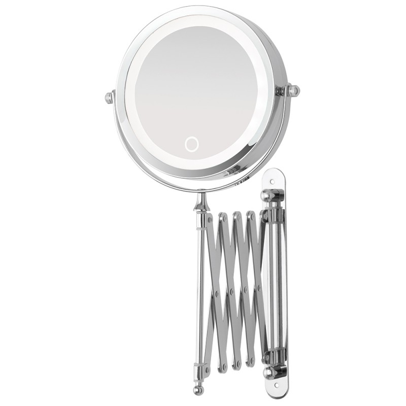 Specchio ingranditore 3x tondo con luce LED da appoggio, My Mirror