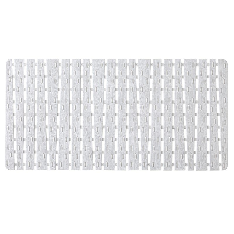 Tappeto Doccia Antiscivolo 40 x 80 in Plastica Bianco