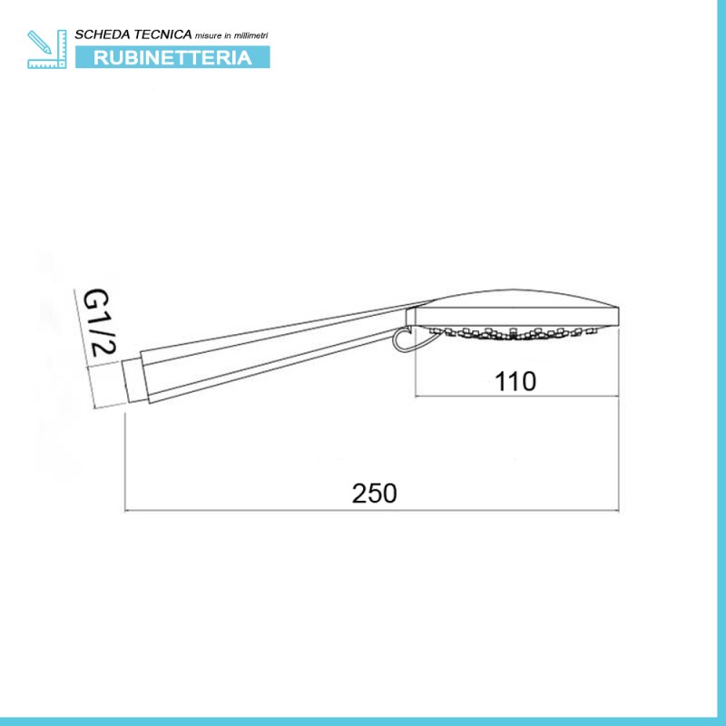 Doccino per Doccia con Tubo, LERANXIN 5 Tipi di Getto Doccetta, Soffione  Doccia a Risparmio Idrico, 150 cm Anti-torsione da Flessibile Doccia,  Doccia