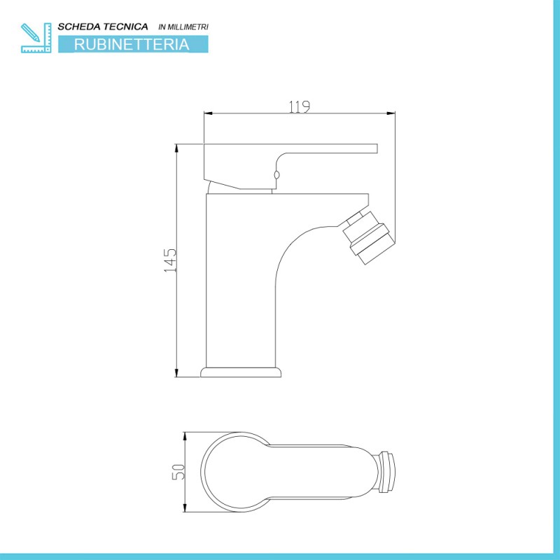 set rubinetti bidet lavabo e vasca serie Ocean cromati BathroomPassion