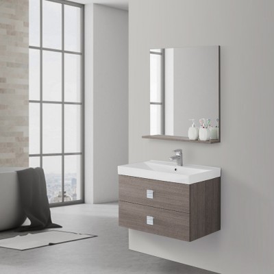 Mobile Bagno Sospeso con cassettoni