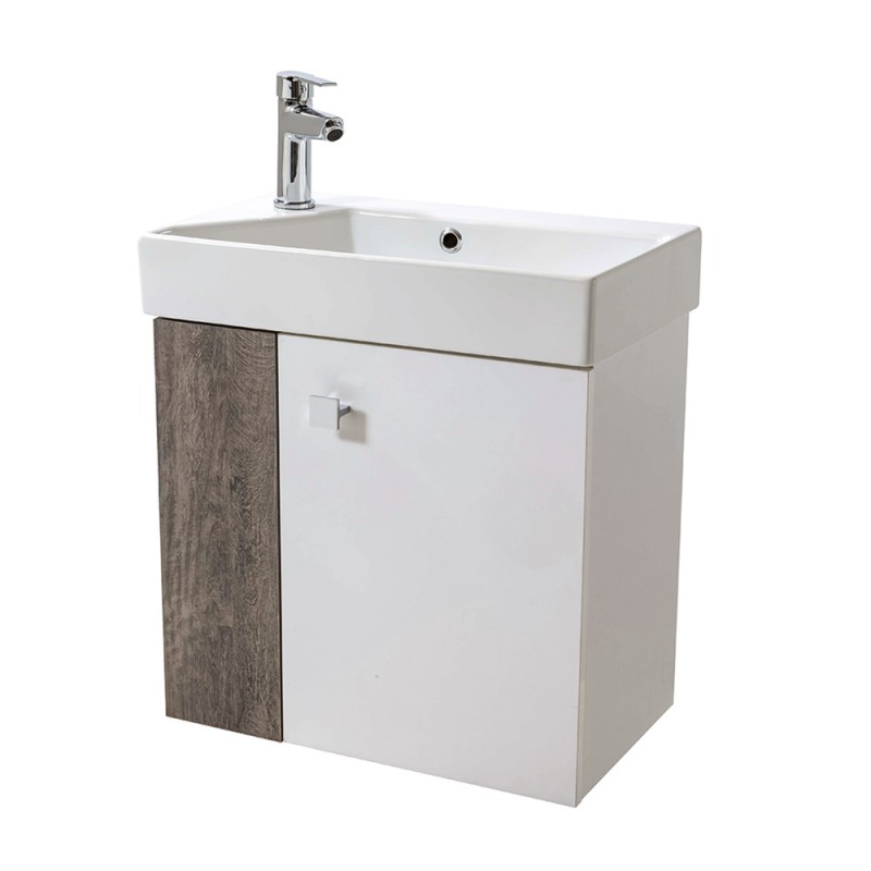 Mobile Bagno Sospeso Salvaspazio S40 Grigio - L.60