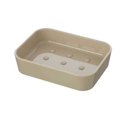 Porta sapone da appoggio in Plastica Beige 