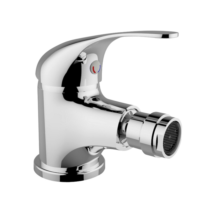 Miscelatore bidet in ottone cromato con piletta di scarico  Fast