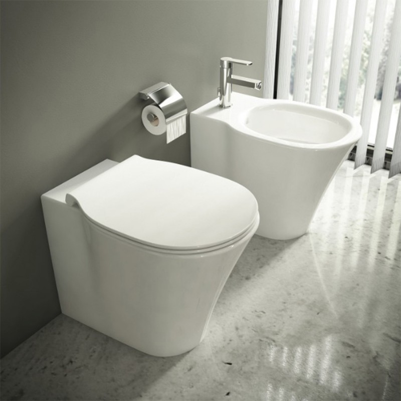 Sanitari Ideal Standard Connect filomuro Rimless AquaBlade copriwater originale 