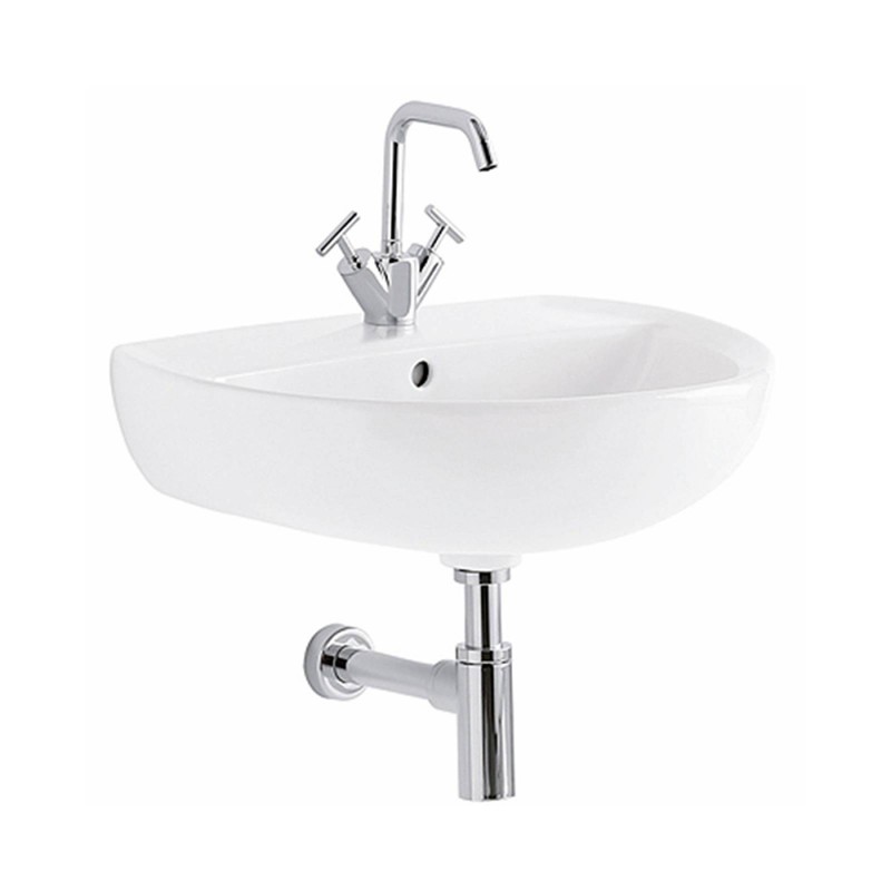 Lavabo sospeso 65 cm Geberit in ceramica lucida