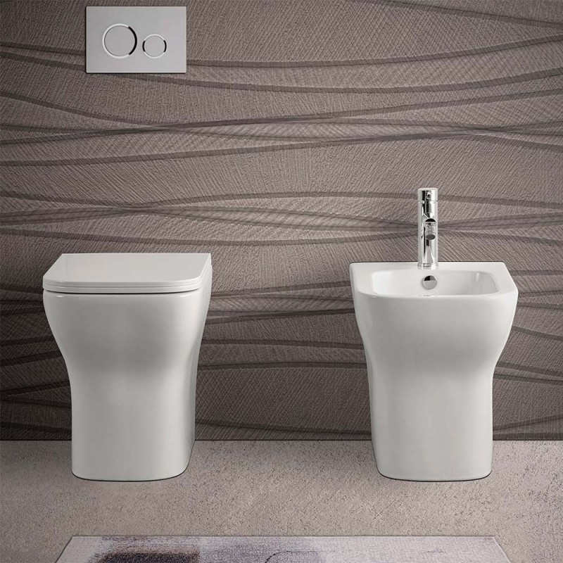 IDEAL STANDARD Coppia di sanitari filomuro: Bidet e Wc con sedile  Soft-Close