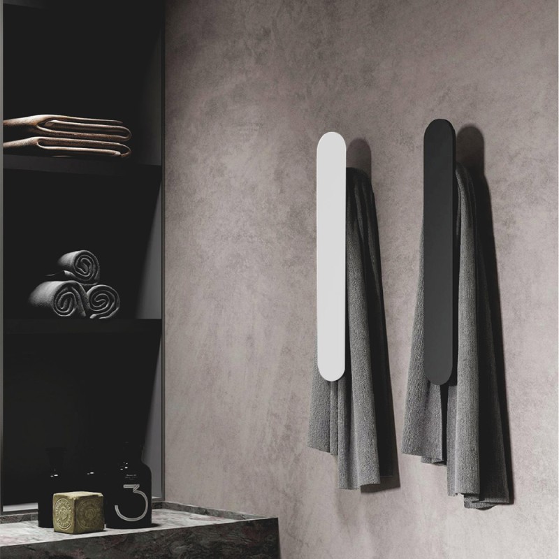 Scaldasalviette elettrico Ness 48 cm bianco lucido 40W in ceramica