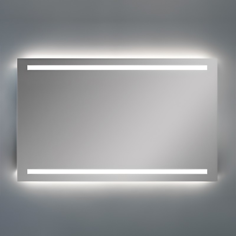 SPECCHIO CON ILLUMINAZIONE A LED PERIMETRALE CM.120 X H.70 MADE ITALY