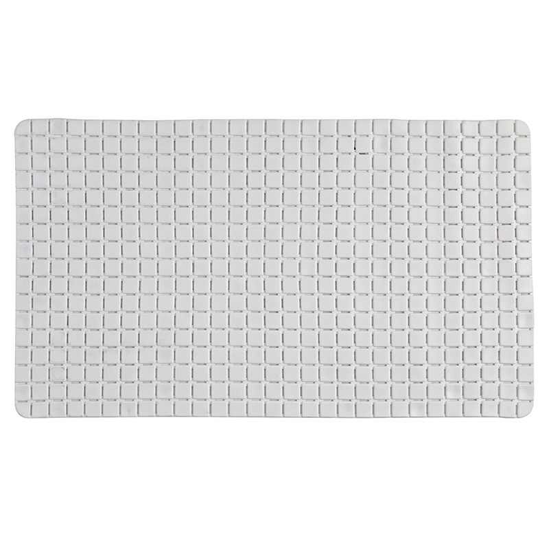 Tappeto Antiscivolo In PVC Per Doccia Mosaico Bianco 40x70 cm