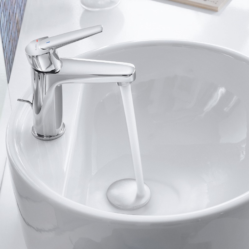 Set di miscelatori lavabo e bidet modello Eco 2.0 in ottone cromato con  scarico automatico 11/