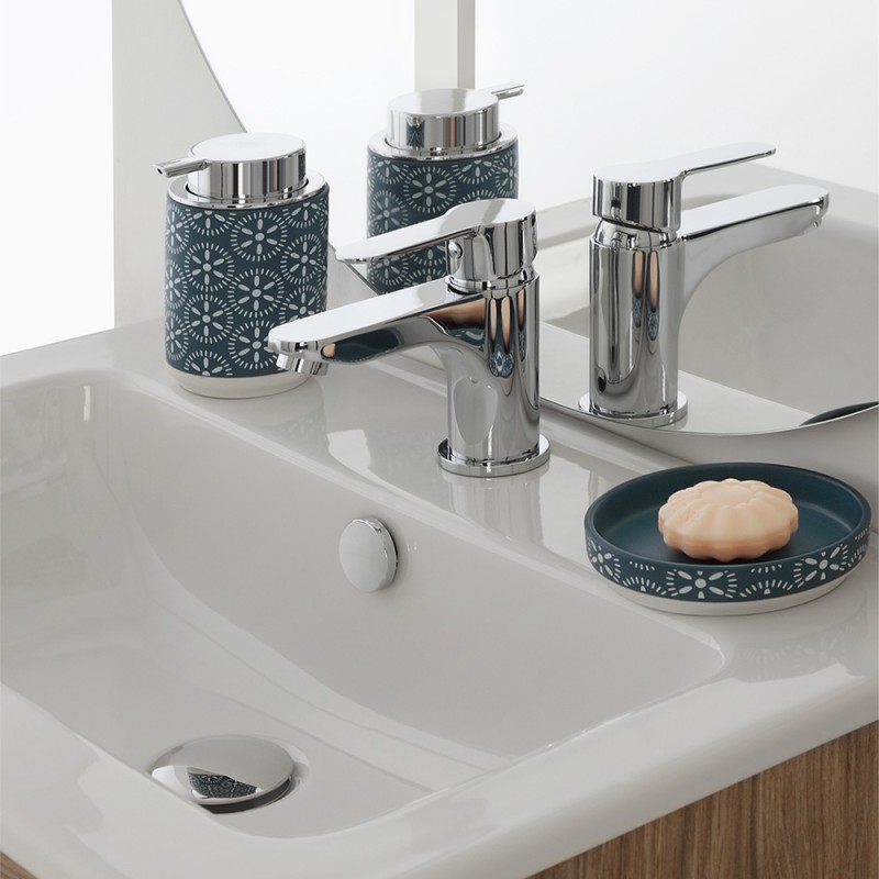 Miscelatore lavabo e bidet cromati con scarico click clack incluso Zoe