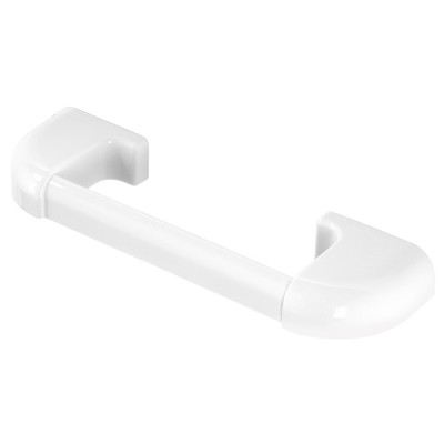 Portasciugamani Bagno In Plastica Bianco 30 Cm Doppio Fissaggio