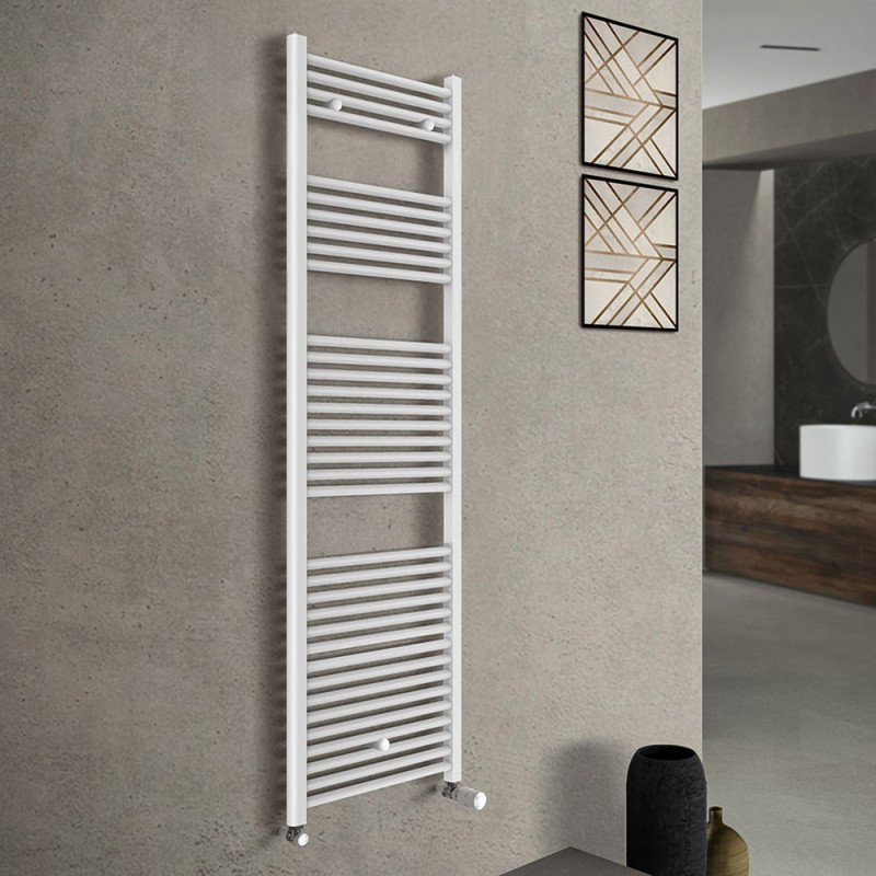 Scaldasalviette termoarredo bianco L 55x170 interasse 50 cm