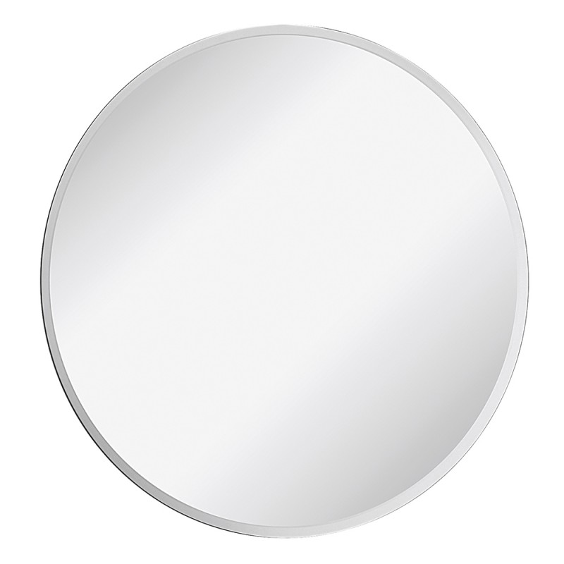 Specchio bagno tondo 50 cm a filo con bisellatura su bordo 2,5 cm
