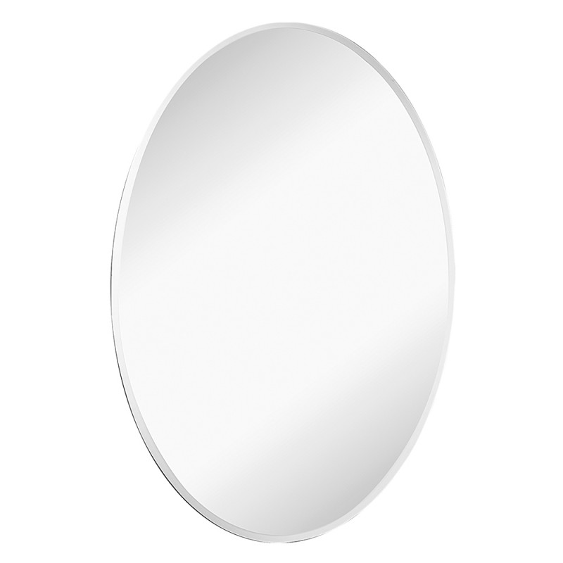 Specchio bagno ovale 45x65 cm reversibile con bisellatura 2,5 cm