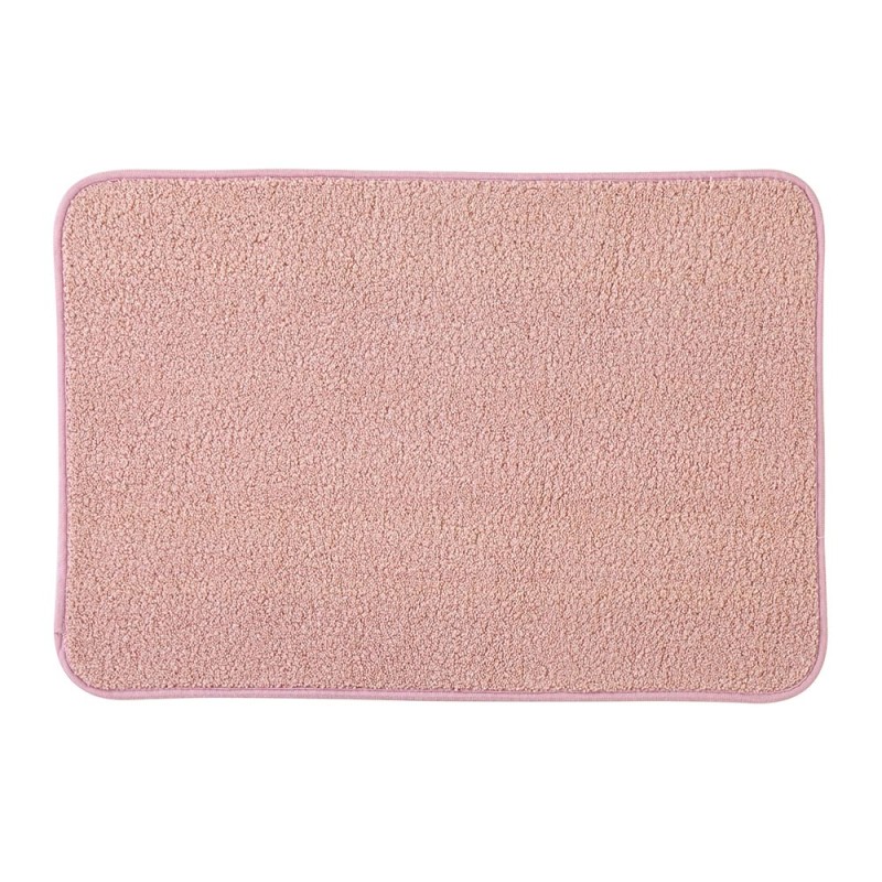 Tappeto bagno rosa 60x40 cm in microfibra antiscivolo Spring