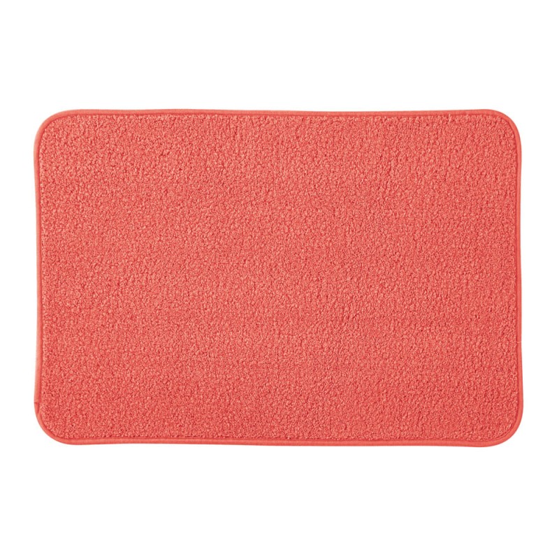 Tappeto bagno rosso 60x40 cm in microfibra antiscivolo Spring