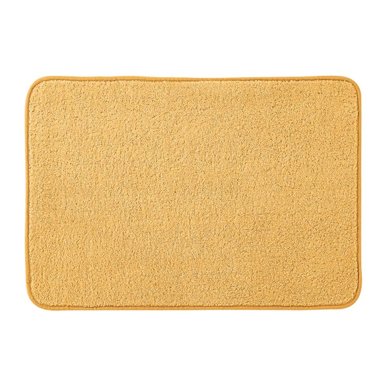 Tappeto bagno giallo 60x40 cm in microfibra antiscivolo Spring