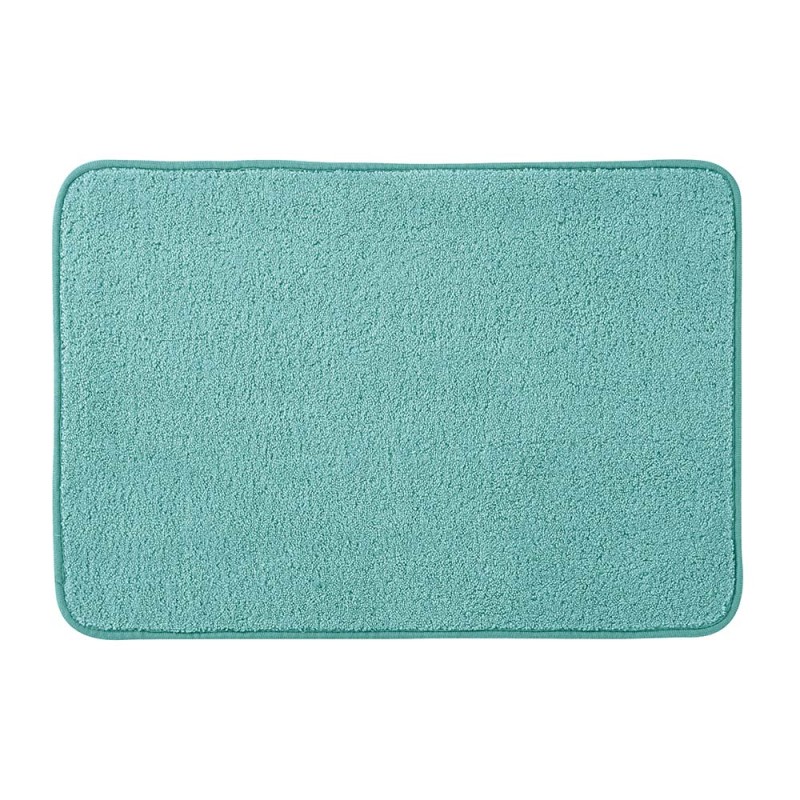 Tappeto bagno verde 60x40 cm in microfibra antiscivolo Spring