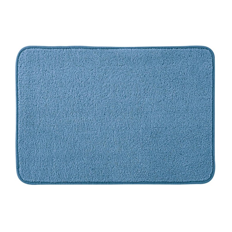 Tappeto bagno blu 60x40 cm in microfibra antiscivolo Spring