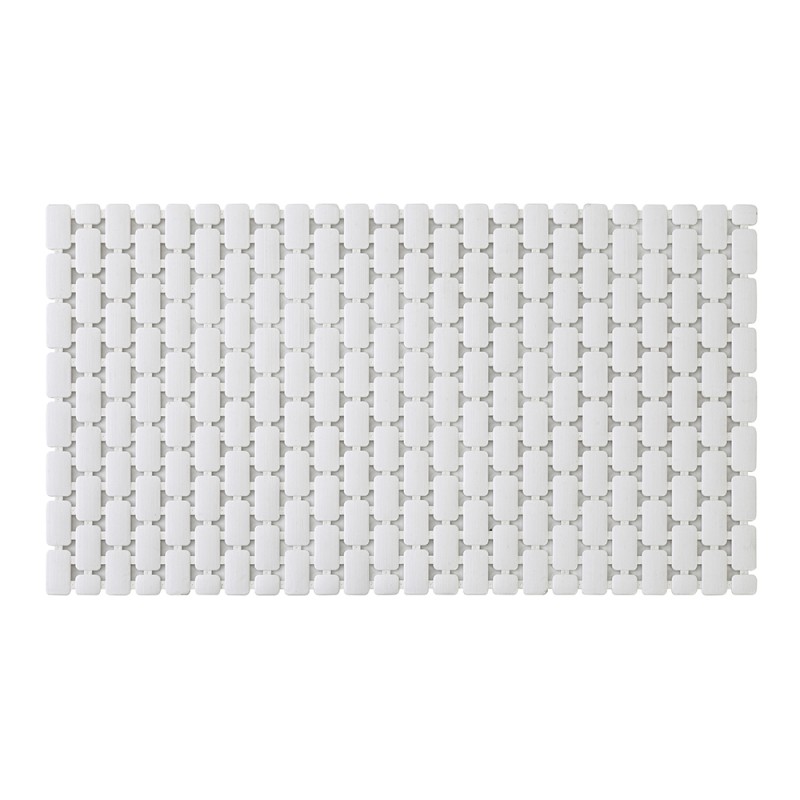 Tappetino antiscivolo doccia bianco 40x73 cm in plastica Spring