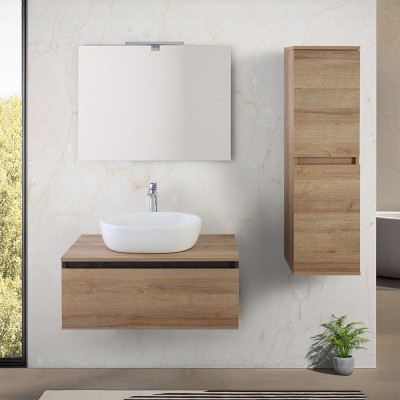 Mobile bagno sospeso 80 cm...